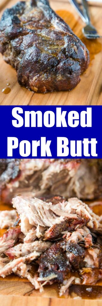Smoked Pork Butt - A super simple recipe with just a few ingredients for the most tender, juicy, and delicious pulled pork!  Add your favorite sauce or just dive in!  