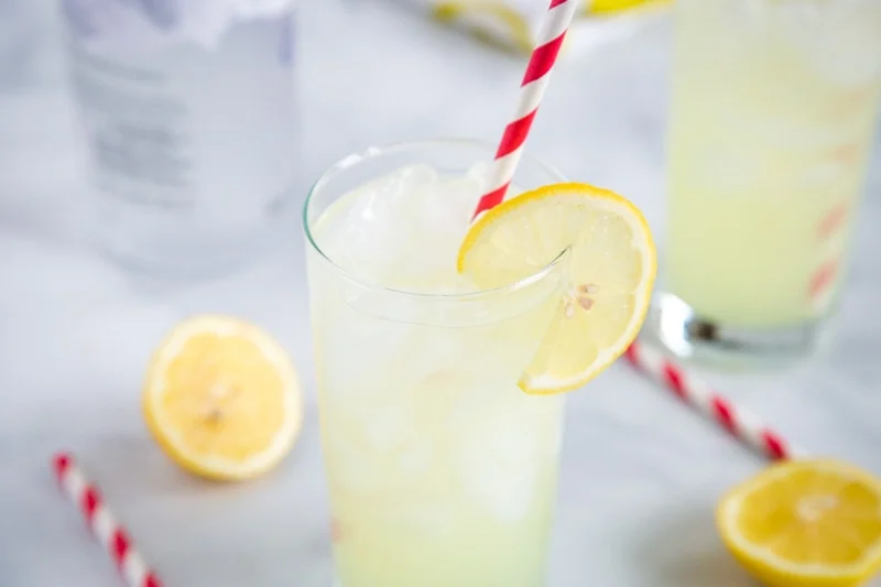 Vodka Lemonade - an easy drink recipe for a super simple summer cocktail.  It is so easy to make and such a refreshing drink you will be making over and over again!  