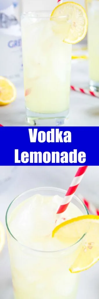 Vodka Lemonade - an easy drink recipe for a super simple summer cocktail.  It is so easy to make and such a refreshing drink you will be making over and over again!  