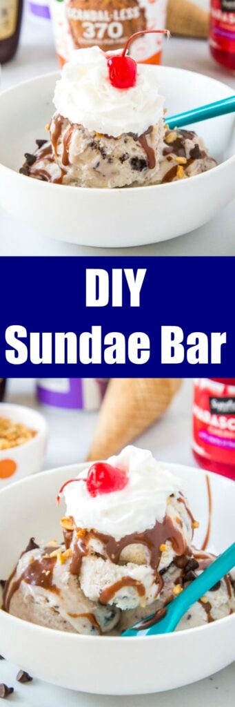 Ice Cream Sundae Bar - set up a build your own ice cream sundae bar for your guests complete with all your favorite toppings, whipped cream, cherries, and all sorts of ice cream varieties! 