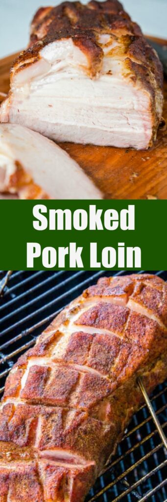 Smoked Pork Loin Roast - the most tender, juicy, and flavorful pork roast ever! Super easy to make and costed in a delicious sweet rub. 