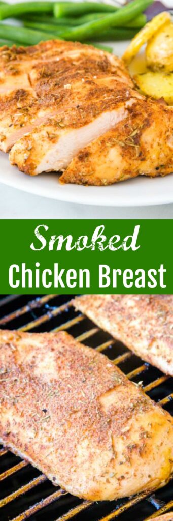 Smoked Chicken Breast - a quick and easy chicken breast recipe that is juicy and super flavorful.  One of the easiest recipes you will ever make on your smoker!