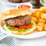 cropped photo of air fryer hamburger
