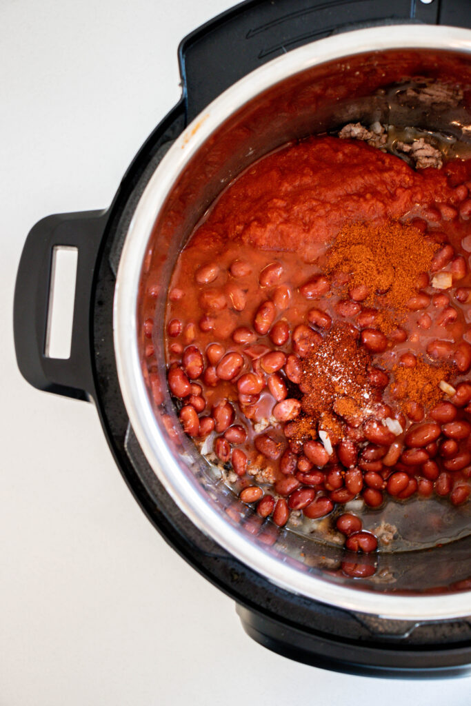 turkey chili in the instant pot