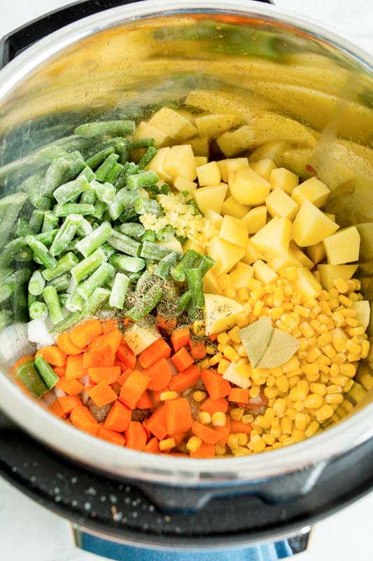 vegetables in the instant pot