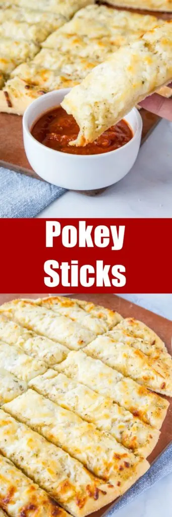 Pokey Sticks - Homemade cheese breadsticks that are the perfect addition to your next pizza night! 