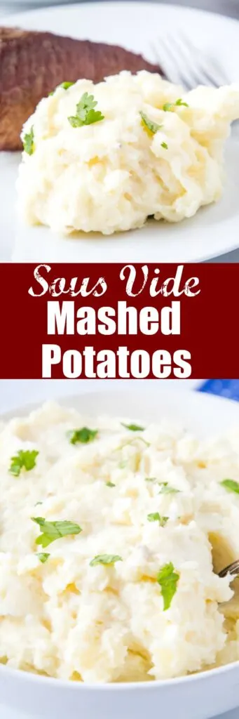 close up sous vide mashed potatoes