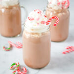 cropped square pic of peppermint hot chocolate
