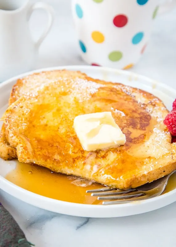 sourdough french toast with bite of it