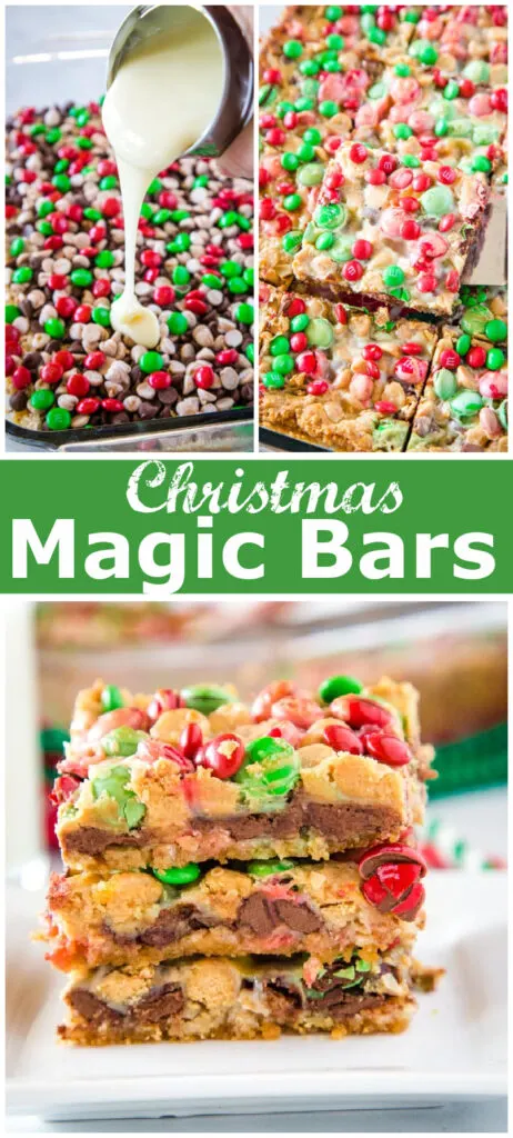 collage for pinterest of magic bars