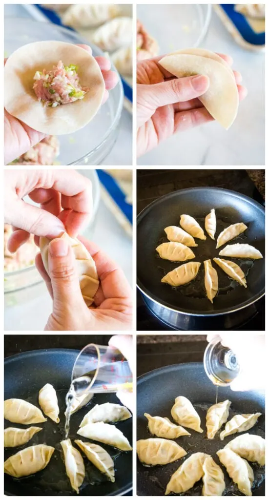 how to fold and cook gyoza