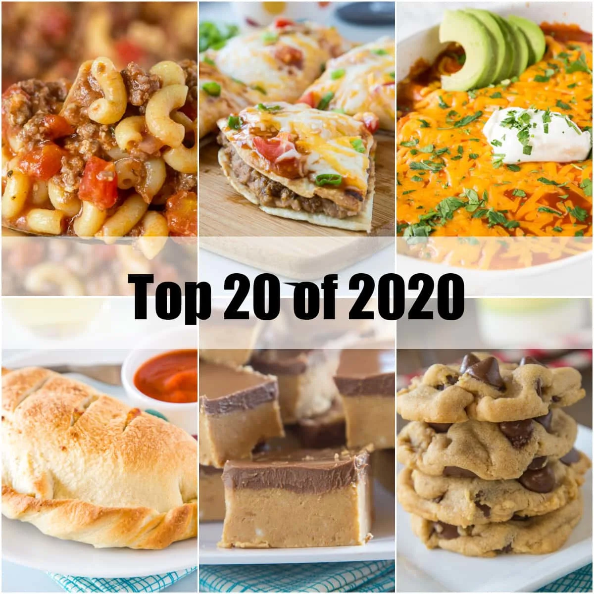 top 20 of 2020 collage