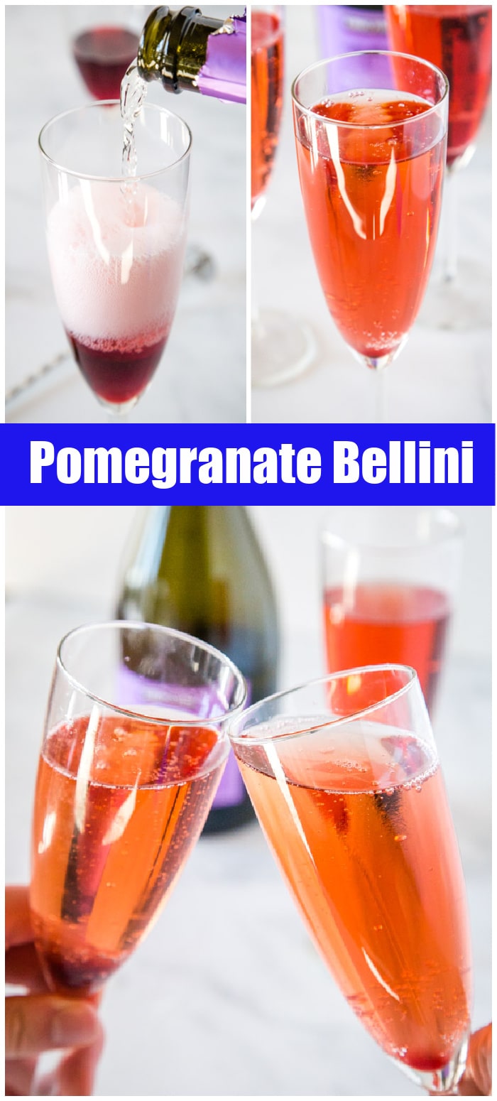 college of pomegranate bellini for pinterest