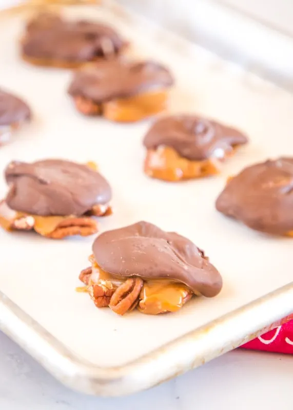 tray of turtle candy