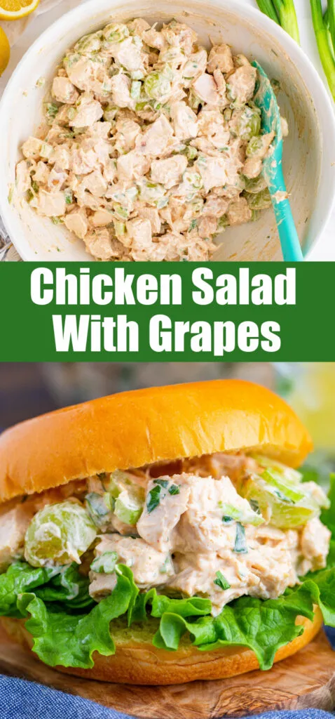 chicken salad with grapes for pinterest