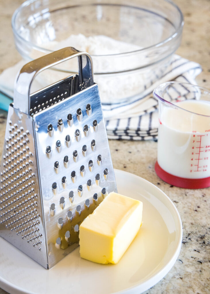 butter next to box grater