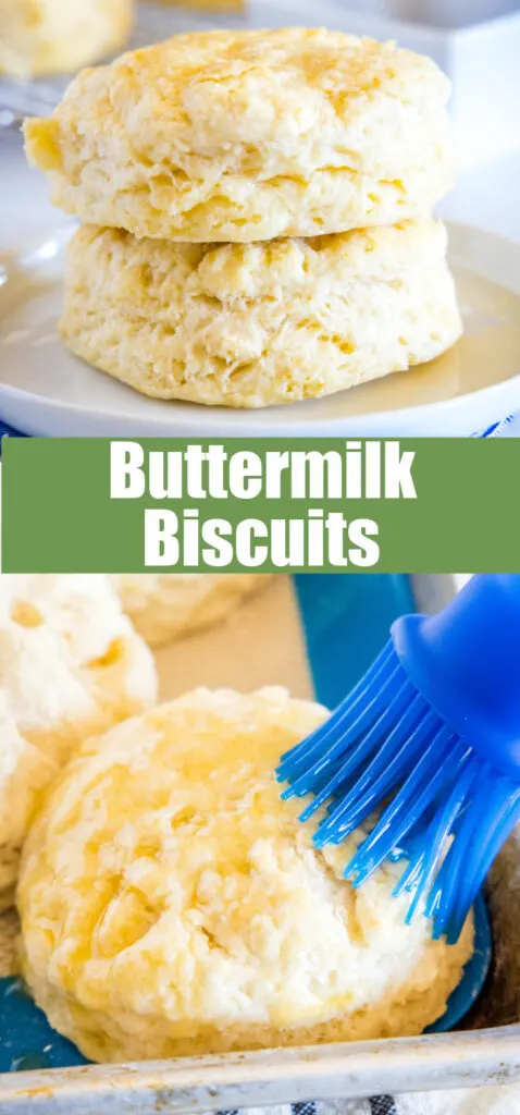 pinterest collage of buttermilk biscuits
