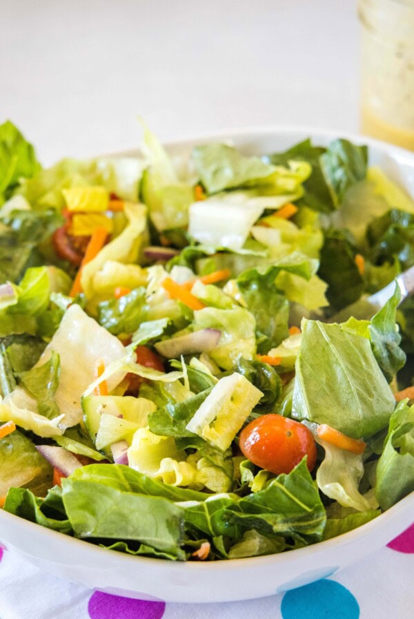 close up of side salad