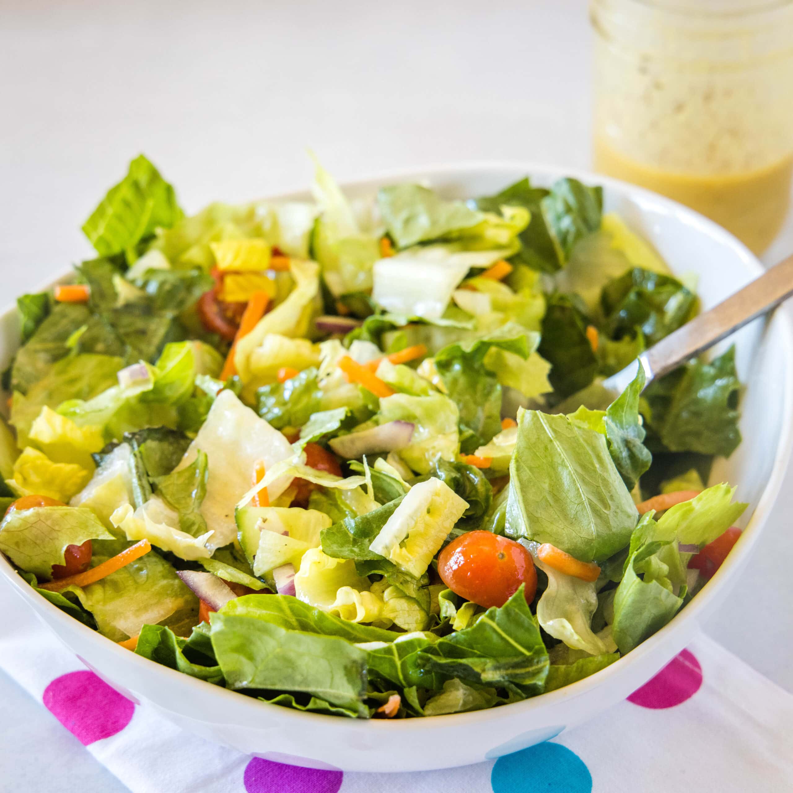 Greek Islands Style Mixed Greens Salad