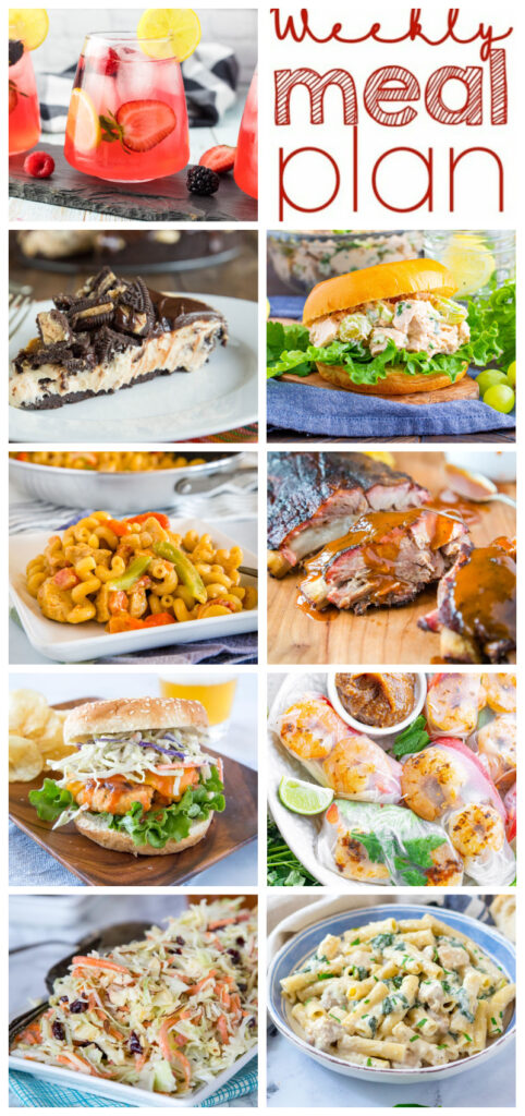 dinner ideas in a collage