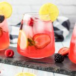 close up glass of lemonade