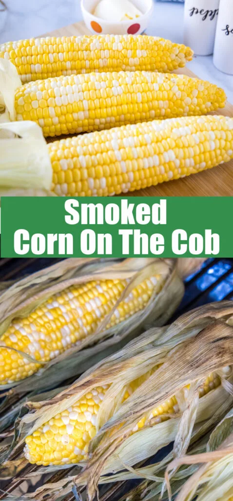 close up of smoking corn on the cob