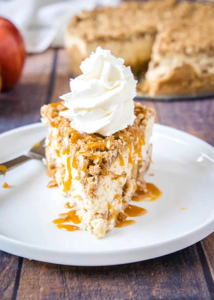 Apple Crisp Cheesecake - Dinners, Dishes, and Desserts