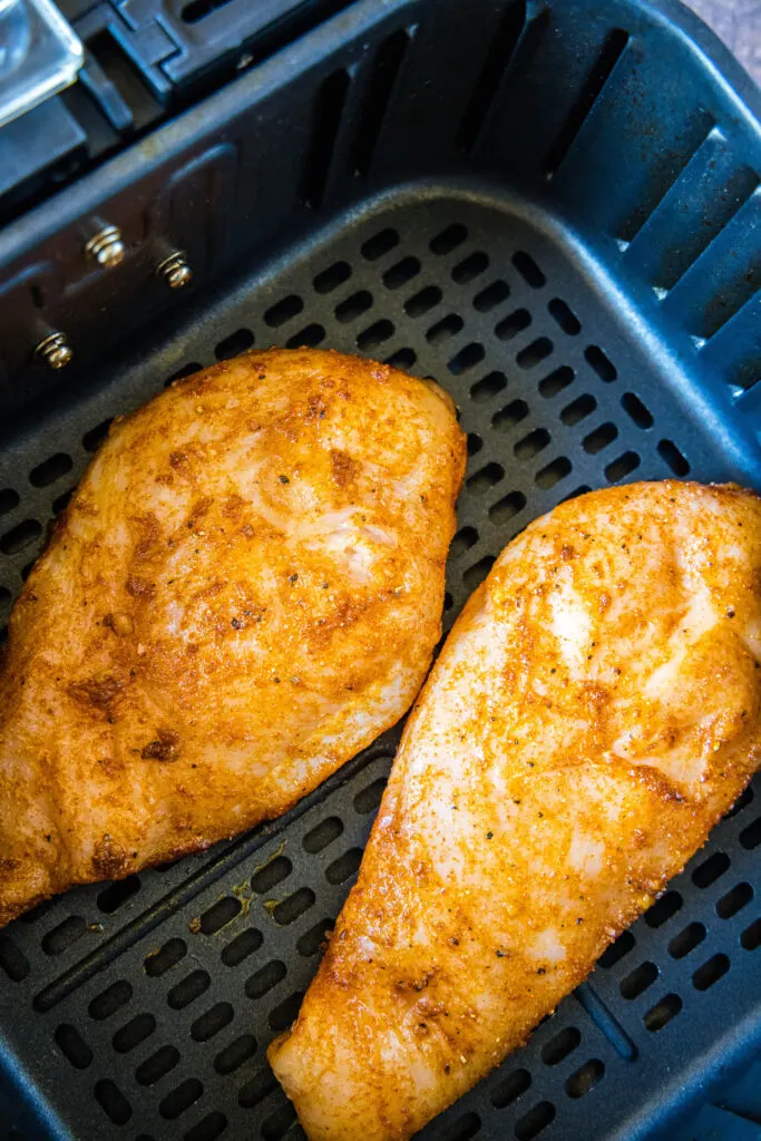 seasoned chicken in the air fryer