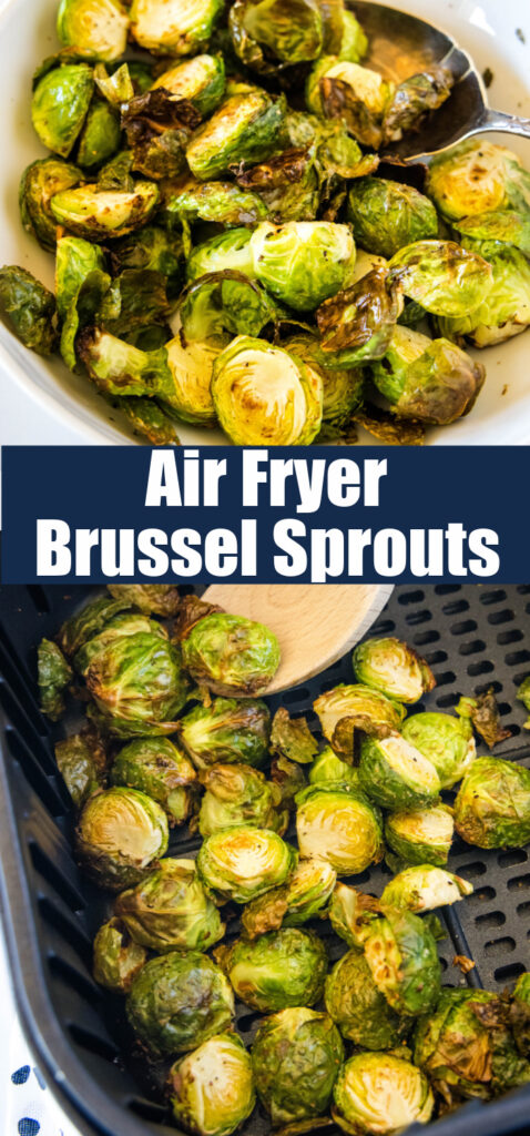 crispy roasted brussel sprouts in the air fryer