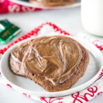 cropped picture of andes mint cookies on a plate