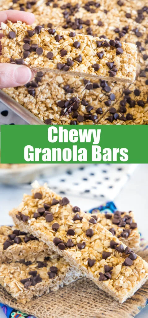 close up chewy granola bars for pinterest