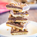 cropped in close up of christmas crack