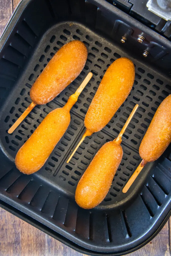 frozen corn dogs in air fryer basket