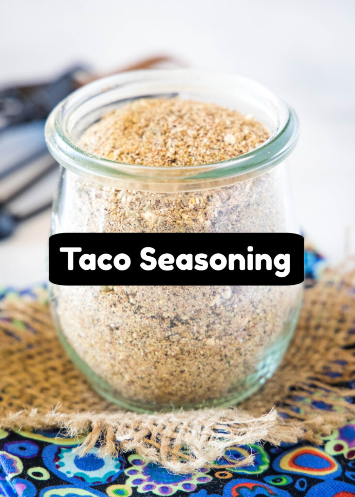 taco seasoning in a jar