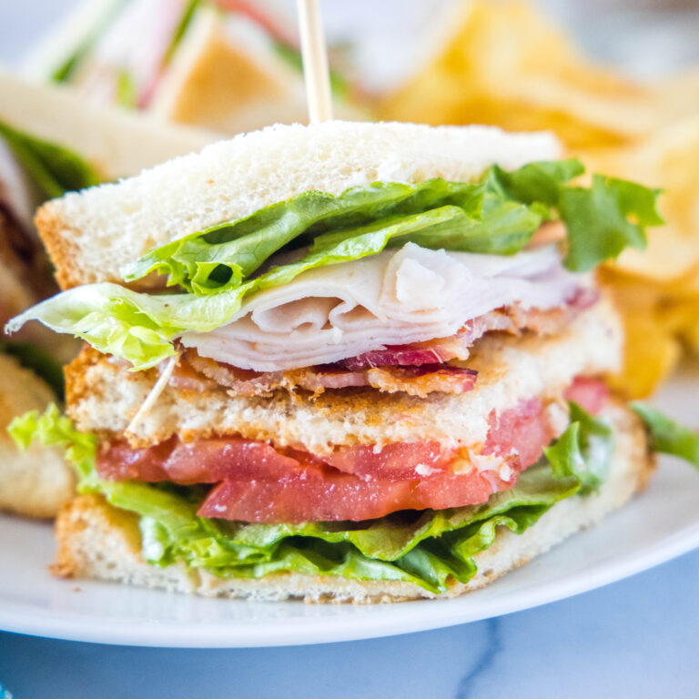 Turkey Club Sandwich - Dinners, Dishes, and Desserts