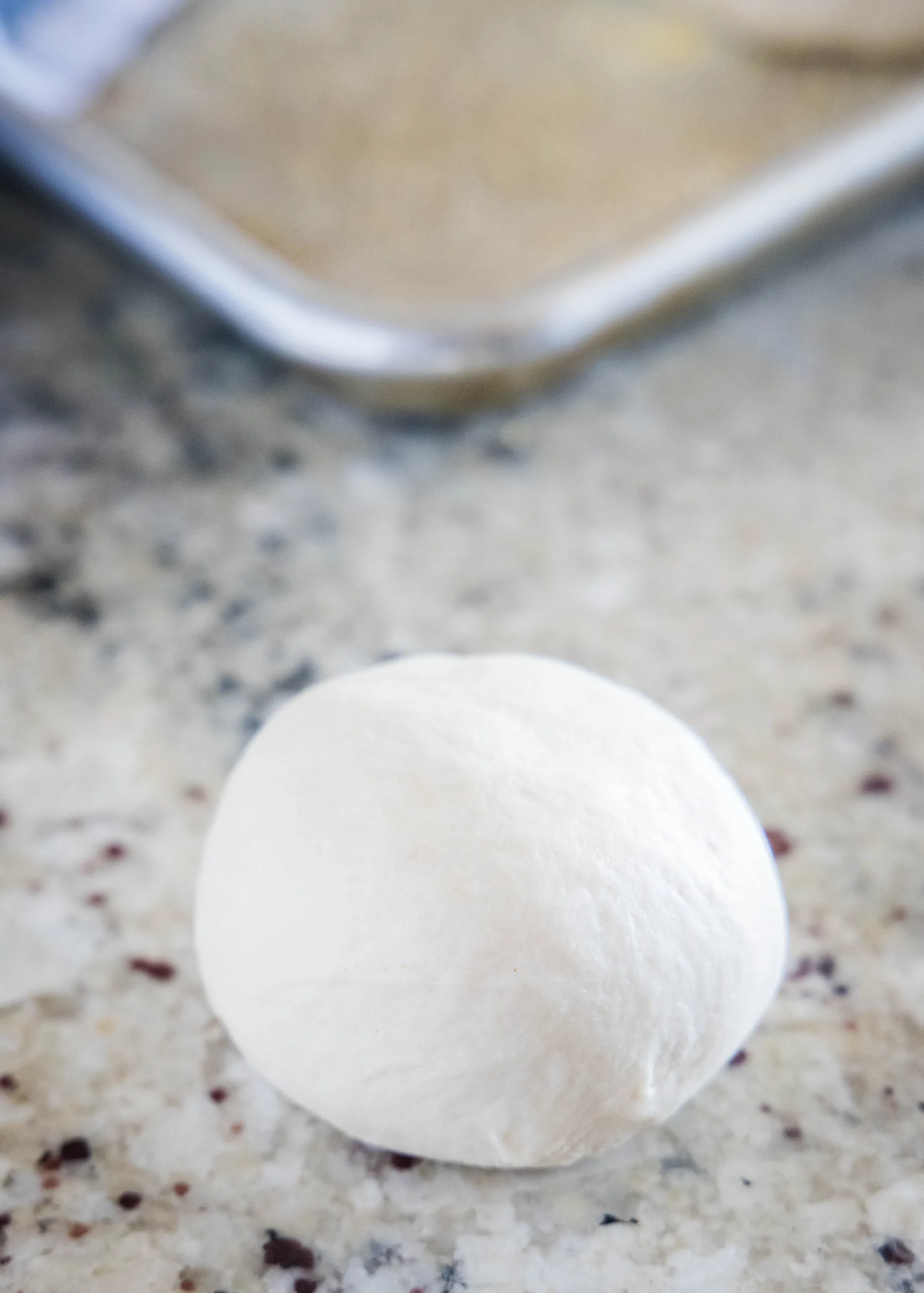 ball of dough on the counter