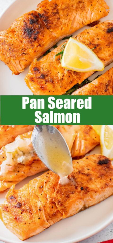 close up cooked salmon for pinterest