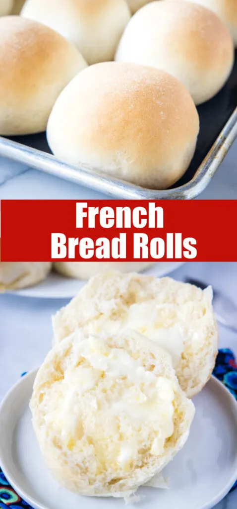 close up french dinner rolls for pinterest