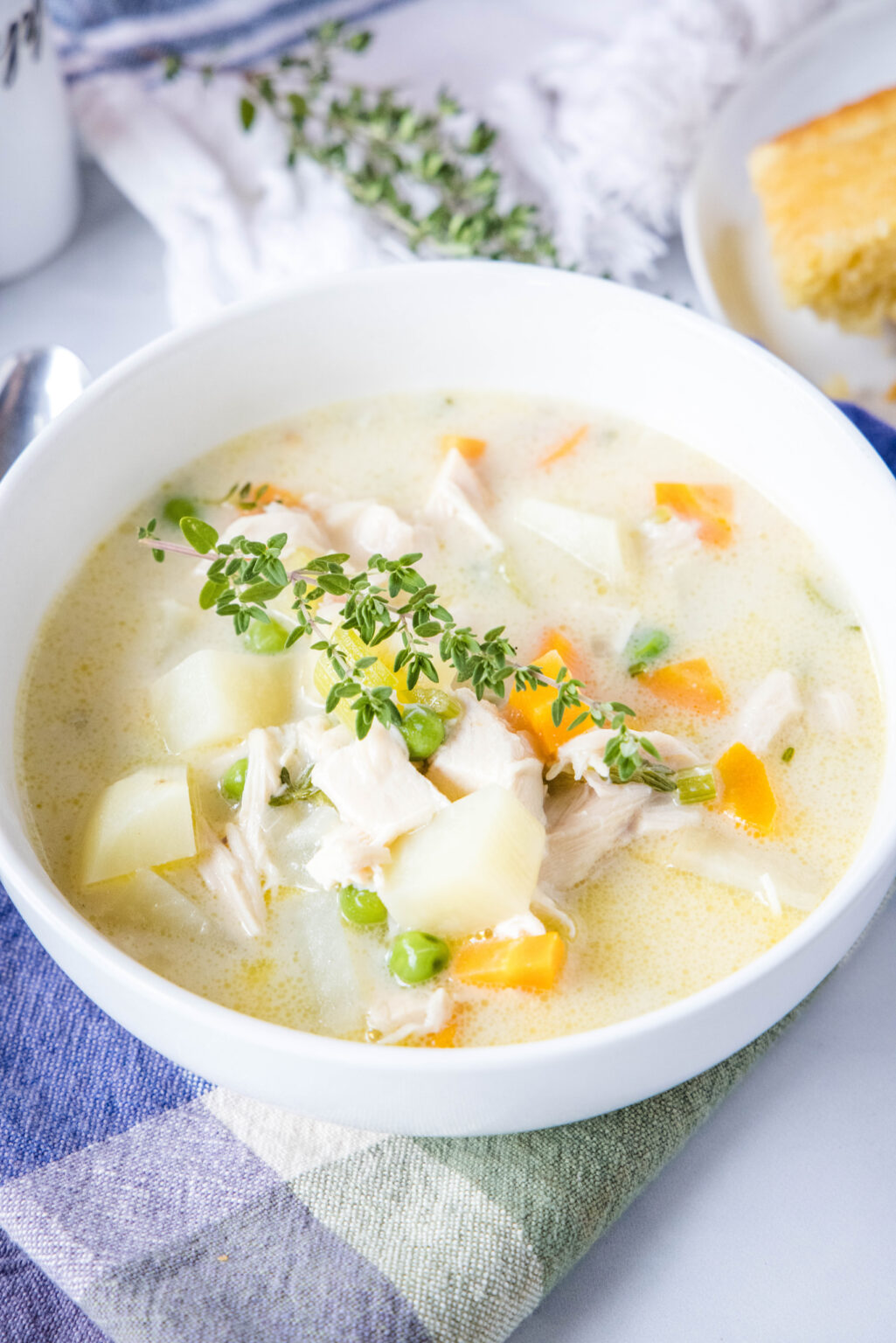 Chicken Pot Pie Soup - Dinners, Dishes, and Desserts
