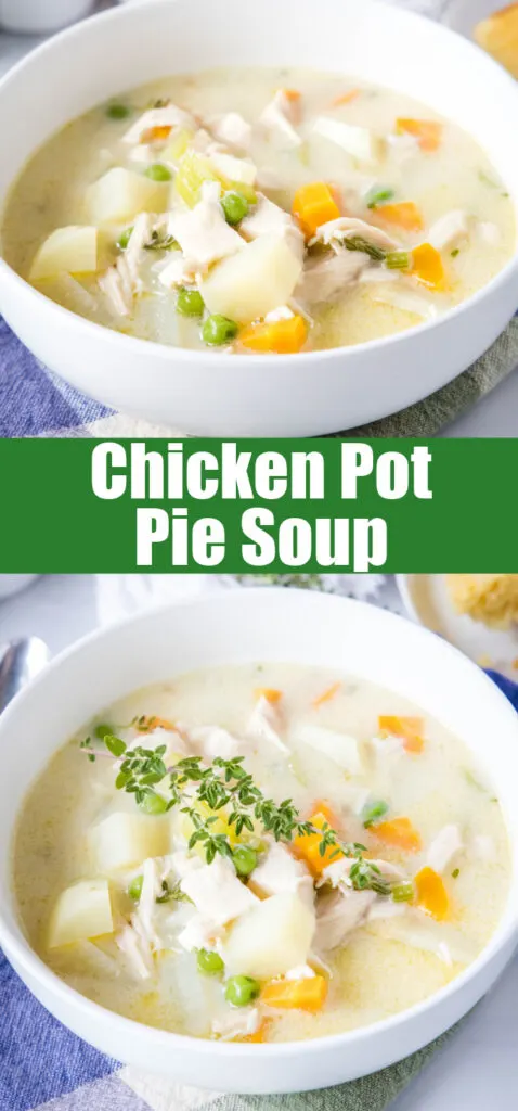 chicken pot pie soup for pinterest