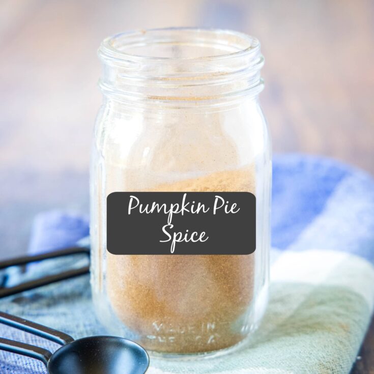 labeled jar of pumpkin pie spice