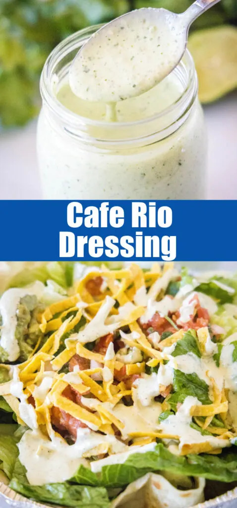 cafe rio dressing close up for pinterest