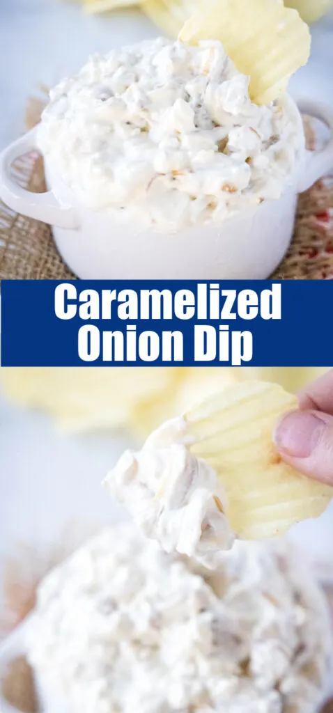 close up onion dip for pinterest