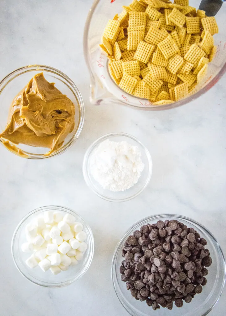 ingredients for puppy chow bars