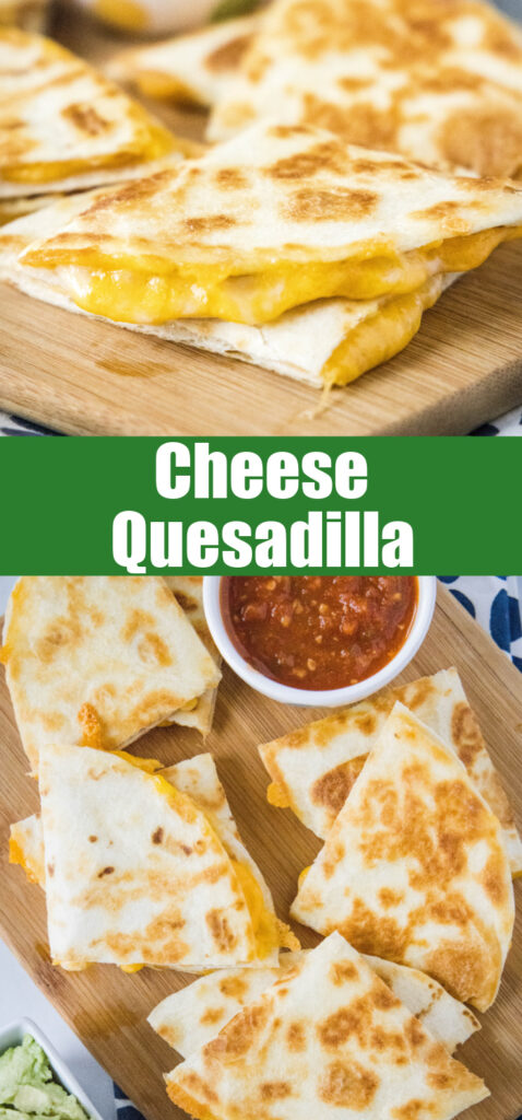 close up quesadilla for pinterest