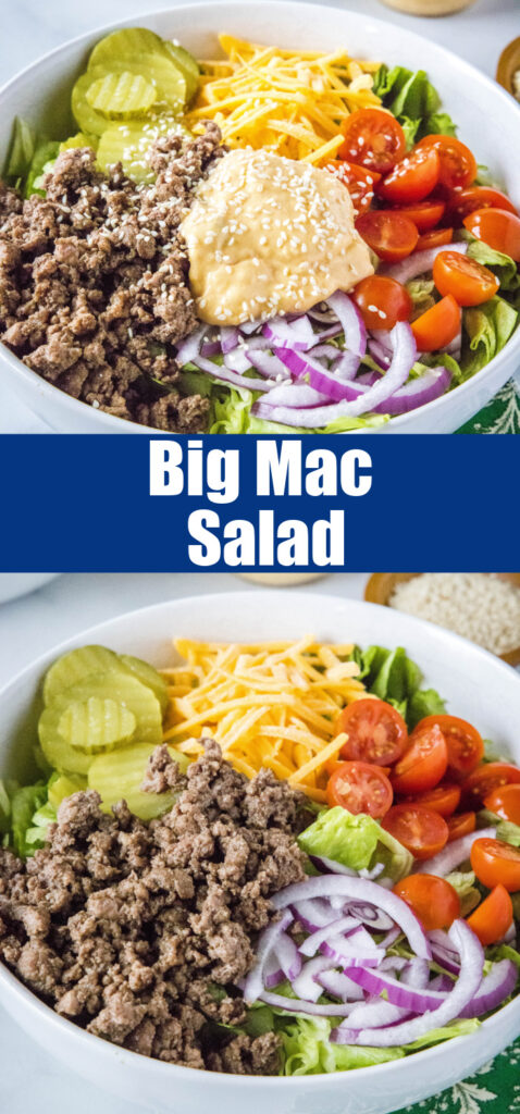 Big Mac Salad for Pinterest