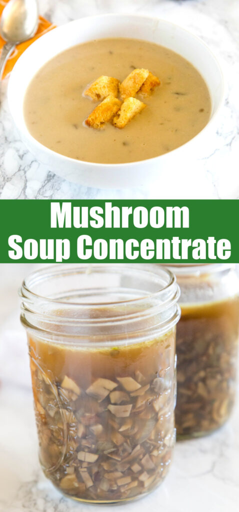 close up mushroom soup concentrate for pinterest