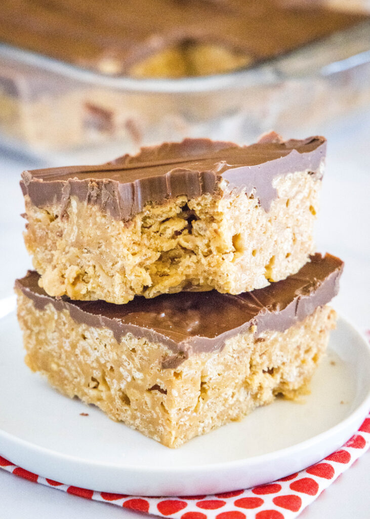 stacked special k bars with a bite taken out of the top one