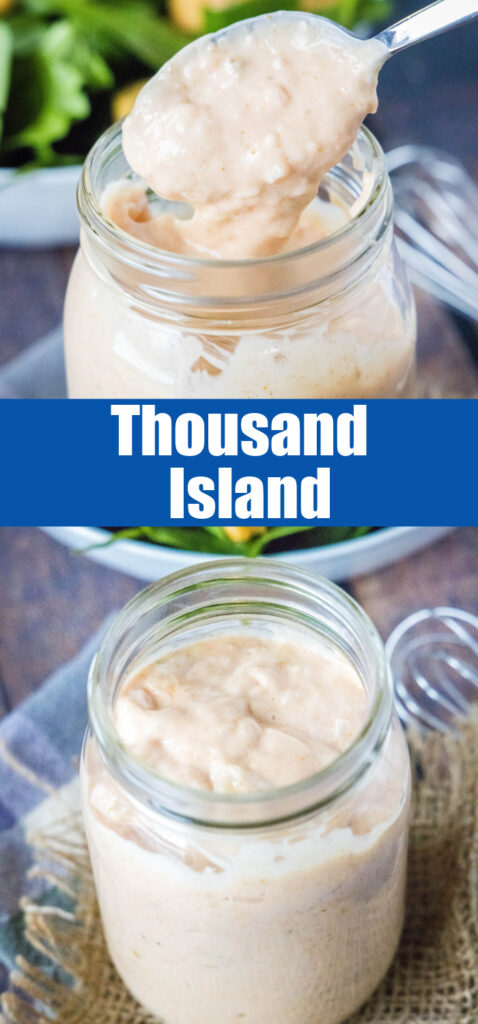 close up thousand islands dressing up for pinterest