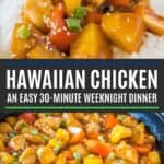 hawaiian chicken with text for pinterest